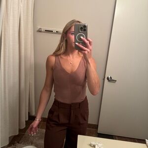 Abercrombie Knit V Neck Tank Top